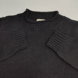 MARGARET HOWELL LINEN COTTON SILK JUMPER KNIT リネンコットンシルク 578-7163007 定価28600円 セーター ニット ブラック レディース マーガレットハウエル【中古】6-0916M∞
