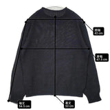 MARGARET HOWELL LINEN COTTON SILK JUMPER KNIT リネンコットンシルク 578-7163007 定価28600円 セーター ニット ブラック レディース マーガレットハウエル【中古】6-0916M∞