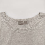 MARGARET HOWELL FINE LINEN KNIT リネンニット フレンチスリーブ 定価22000円 セーター ニット グレー レディース マーガレットハウエル【中古】6-0717S♪