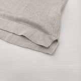 MARGARET HOWELL FINE LINEN KNIT リネンニット フレンチスリーブ 定価22000円 セーター ニット グレー レディース マーガレットハウエル【中古】6-0717S♪