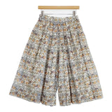 YAECA WRITE Tuck Culotte リバティ タックキュロットパンツ 花柄 Orchard オーチャード 97658 キュロット ホワイト レディース ヤエカ ライト【中古】6-0912G∞