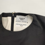 YAECA WRITE タックドレス コットンリネン 97751 ワンピース ブラック レディース ヤエカ ライト【中古】6-0916M∞