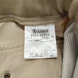 AIGLE ロールアップハーフパンツ サイズS 8605-63530 ナイロン ストレッチ ショートパンツ ショーツ ベージュ レディース エーグル【中古】6-0717S♪