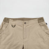 AIGLE ロールアップハーフパンツ サイズS 8605-63530 ナイロン ストレッチ ショートパンツ ショーツ ベージュ レディース エーグル【中古】6-0717S♪