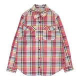 AIGLE チェック 36 ポリエステルコットン 長袖シャツ ピンク マルチカラー レディース エーグル【中古】6-0916M∞