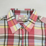 AIGLE チェック 36 ポリエステルコットン 長袖シャツ ピンク マルチカラー レディース エーグル【中古】6-0916M∞