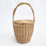 Vitaras Gedvilas ヴィトラス ジェトヴィラス Wicker Basket リトアニア製 かごバッグ チャ レディース【中古】6-0715M◎