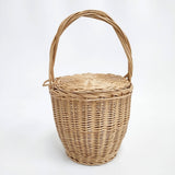 Vitaras Gedvilas ヴィトラス ジェトヴィラス Wicker Basket リトアニア製 かごバッグ チャ レディース【中古】6-0715M◎