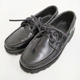 Paraboot/BEAMS BOY 別注 MALO サイズ3.5 定価41800円 レザー デッキシューズ ブラック レディース パラブーツ/ビームスボーイ【中古】6-0721G♪