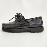 Paraboot/BEAMS BOY 別注 MALO サイズ3.5 定価41800円 レザー デッキシューズ ブラック レディース パラブーツ/ビームスボーイ【中古】6-0721G♪