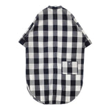 AMERICANA バッファローチェック バンドカラーシャツワンピース コットン ワイド ワンピース ブラック ホワイト レディース アメリカーナ【中古】6-0828S△