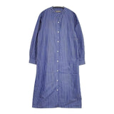 a day in the life UNITED ARROWS ストライプ シャツワンピ ワンピース ブルー ホワイト レディース アデイインザライフ【中古】6-1005M∞