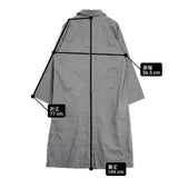 MARGARET HOWELL PROOFED FINE COTTON COAT 578-8112004 定価71500円 コットン ステンカラーコート グレー レディース マーガレットハウエル【中古】6-1005M∞