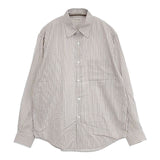 BEAUTY&YOUTH UNITED ARROWS ストライプシャツ 定価12980円 長袖シャツ ベージュ ホワイト メンズ ビューティアンドユース【中古】6-0912M∞