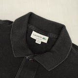 LACOSTE クラシックフィット サイズ2 US XS L1312DL 長袖 ポロシャツ ブラック メンズ ラコステ【中古】6-0912M∞
