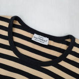 marimekko ボーダー サイズ160 ワンピース ベージュ ブラック レディース マリメッコ【中古】6-1005M∞