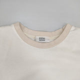 atelier naruse コットン リブ付き 長袖Ｔシャツ カットソー ロンＴ オフホワイト レディース アトリエナルセ【中古】6-0916M∞