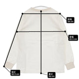 atelier naruse コットン リブ付き 長袖Ｔシャツ カットソー ロンＴ オフホワイト レディース アトリエナルセ【中古】6-0916M∞