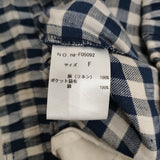 atelier naruse リネンジョッパーズパンツ ギンガムチェック na-F05092 イージー パンツ ネイビー ホワイト レディース アトリエナルセ【中古】6-0724M♪