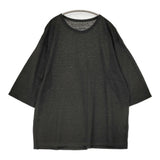 Nomat リネン ビッグTシャツ サイズ2 オーバーサイズ Ｔシャツ カットソー ブラック メンズ ノマット【中古】6-0804M♪