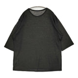 Nomat リネン ビッグTシャツ サイズ2 オーバーサイズ Ｔシャツ カットソー ブラック メンズ ノマット【中古】6-0804M♪