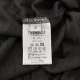 Nomat リネン ビッグTシャツ サイズ2 オーバーサイズ Ｔシャツ カットソー ブラック メンズ ノマット【中古】6-0804M♪