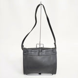 ISABEL MARANT クロスボディバッグ レザー 革 スペイン製 ショルダーバッグ クロ レディース イザベルマラン【中古】6-0715G◎