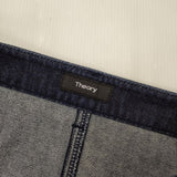 theory FLARE SKIRT H DENIM コットン サイズ2 デニム ロングスカート ネイビー レディース セオリー【中古】6-1005G∞