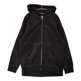 COMME des GARCONS HOMME AD2025 綿裏毛ジップアップフーディ 定価49500円 パーカー 25AW ブラック メンズ コムデギャルソンオム【中古】6-0804M♪