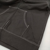 COMME des GARCONS HOMME AD2025 綿裏毛ジップアップフーディ 定価49500円 パーカー 25AW ブラック メンズ コムデギャルソンオム【中古】6-0804M♪