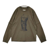 Sacai WHERE THE WILD THINGS ARE L/S T-Shirt サイズ5 25-01005S 定価33000円 長袖Ｔシャツ カットソー ロンＴ 25AW カーキ メンズ サカイ【中古】6-0804M♪