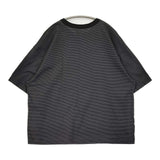 markaware オーガニックスーピマ ボーダーコンフォートフィットTee 定価13200円 半袖Ｔシャツ カットソー 25SS ブラック グレー メンズ マーカウェア【中古】6-0804S♪