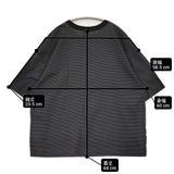 markaware オーガニックスーピマ ボーダーコンフォートフィットTee 定価13200円 半袖Ｔシャツ カットソー 25SS ブラック グレー メンズ マーカウェア【中古】6-0804S♪
