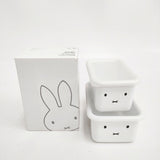 miffy 未使用品 ミッフィーフェイス 深型角容器2点セット ホーロー その他雑貨 シロ レディース ミッフィー【中古】6-0720G◎