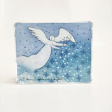 iittala イッタラ ヘルヤ Tahtisateessa 天使 ガラスカード In Star Rain オブジェ クリア ブルー レディース【中古】6-0721G♪