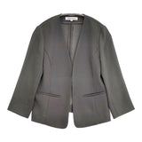 NATURAL BEAUTY BASIC サイズS フロントフック ポリエステルドビー ジャケット グレー レディース ナチュラルビューティーベーシック【中古】6-0919M∞