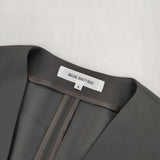 NATURAL BEAUTY BASIC サイズS フロントフック ポリエステルドビー ジャケット グレー レディース ナチュラルビューティーベーシック【中古】6-0919M∞