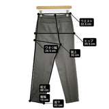 NATURAL BEAUTY BASIC センタープレススラックス サイズXS パンツ グレー レディース ナチュラルビューティーベーシック【中古】6-0919G∞