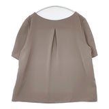 NATURAL BEAUTY BASIC 新品 ハートネックブラウス ポリエステル プルオーバー 定価6490円 サイズM ブラウス シャツ モカベージュ レディース ナチュラルビューティーベーシック【中古】6-0828S△
