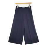Spick and Span Noble ワイドスラックス 34 センタープレス サイドスリット パンツ ネイビー レディース スピック＆スパン ノーブル【中古】6-0919G∞