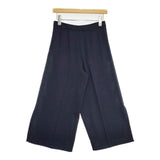 Spick and Span Noble ワイドスラックス 34 センタープレス サイドスリット パンツ ネイビー レディース スピック＆スパン ノーブル【中古】6-0919G∞