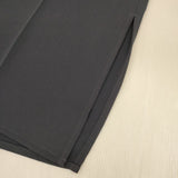 Spick and Span Noble ワイドスラックス 34 センタープレス サイドスリット パンツ ネイビー レディース スピック＆スパン ノーブル【中古】6-0919G∞