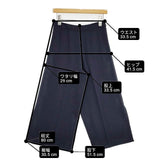 Spick and Span Noble ワイドスラックス 34 センタープレス サイドスリット パンツ ネイビー レディース スピック＆スパン ノーブル【中古】6-0919G∞