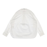 MARGARET HOWELL FINE COTTON POPLIN プルオーバーシャツ 定価34100円 578-5153005 長袖シャツ 25SS ホワイト レディース マーガレットハウエル【中古】6-0912M∞