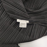 PLEATS PLEASE ISSEY MIYAKE プリーツ加工 ブラウス プルオーバー サイズ4 ポリエステル 七分袖 Ｔシャツ カットソー ブラック レディース プリーツプリーズ【中古】6-0721M△