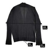 PLEATS PLEASE ISSEY MIYAKE プリーツ 羽織り ポリエステル PP81-JO103 ジャケット カーディガン ブラック レディース プリーツプリーズ【中古】6-0912M∞