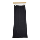 PLEATS PLEASE ISSEY MIYAKE プリーツ加工 PP04-JG370 フロントジップ ポリエステル ロングスカート ブラック レディース プリーツプリーズ【中古】6-0912M∞