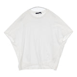 FRAMeWORK スムースコクーンプルオーバー 定価11000円 コットン 日本製 半袖Ｔシャツ カットソー ホワイト レディース フレームワーク【中古】6-0721S△