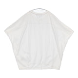 FRAMeWORK スムースコクーンプルオーバー 定価11000円 コットン 日本製 半袖Ｔシャツ カットソー ホワイト レディース フレームワーク【中古】6-0721S△
