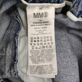 MM6/Maison Margiela ダメージ加工 イージーデニムパンツ サイズ40 S52KA0422 デニムパンツ ブルー レディース エムエム6/メゾンマルジェラ【中古】6-0724G♪
